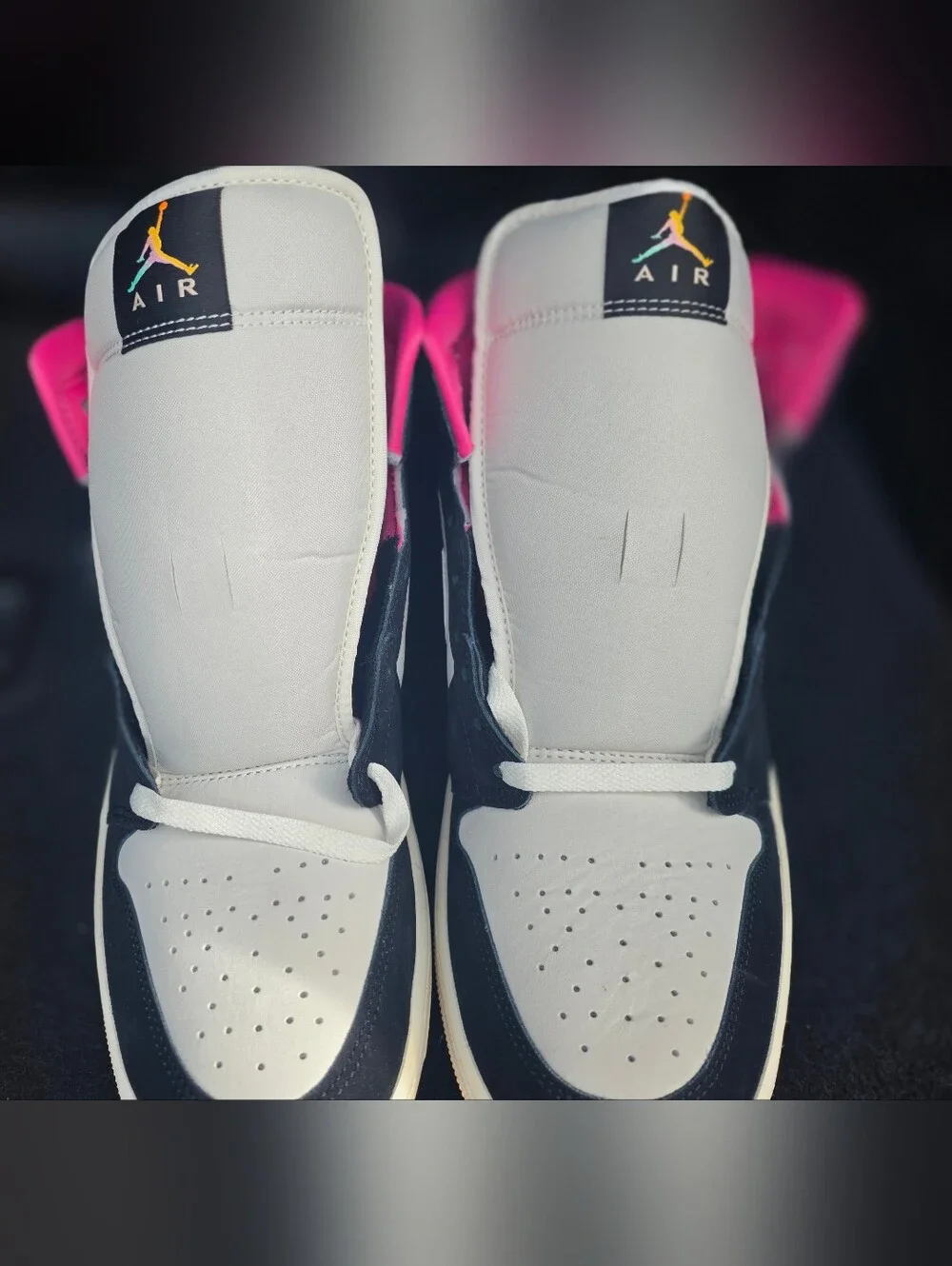 Jordan 1 Mid SE Men's Pink/Black Casual Sneaker